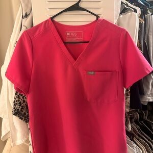 Figs Women's Shocking Pink Scrubs